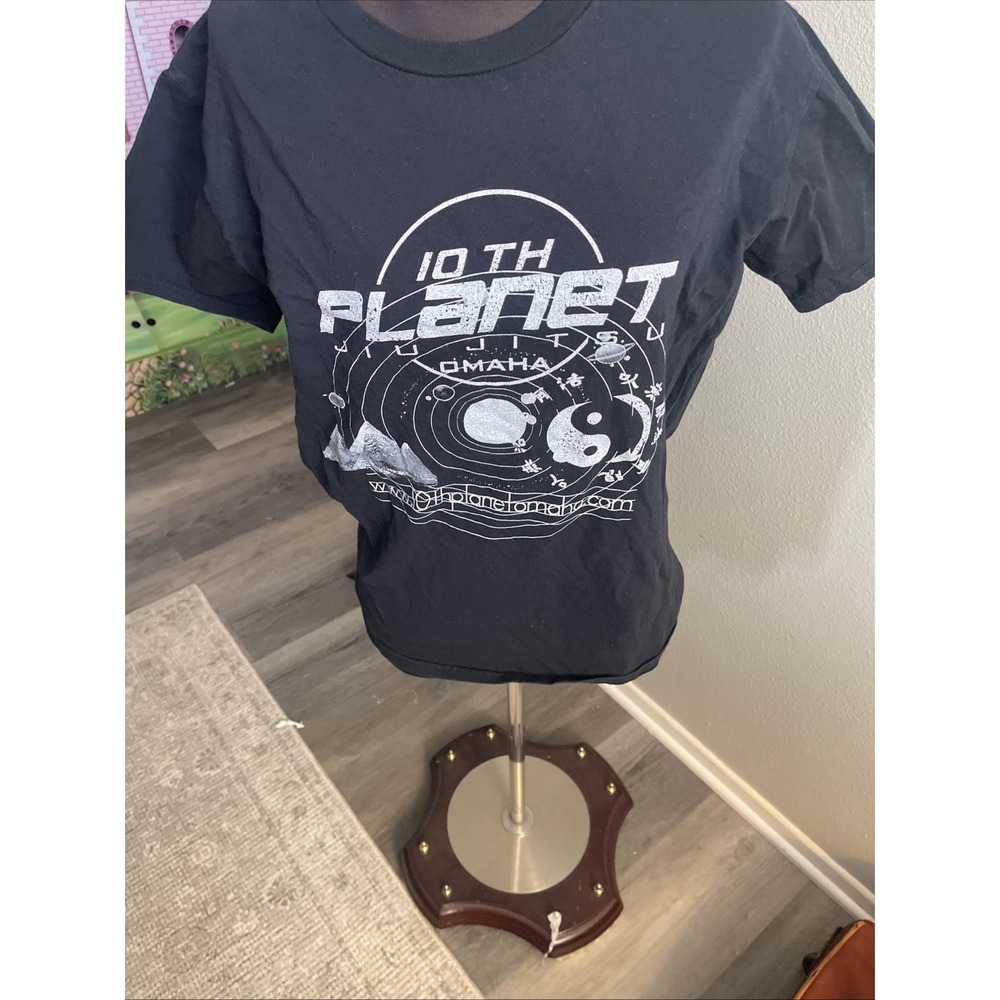 Anvil 10th Planet Jiu Jitsu Omaha Planets Men T Shirt Size M Black